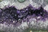 Amethyst Geode With Polished Face - Uruguay #151309-1